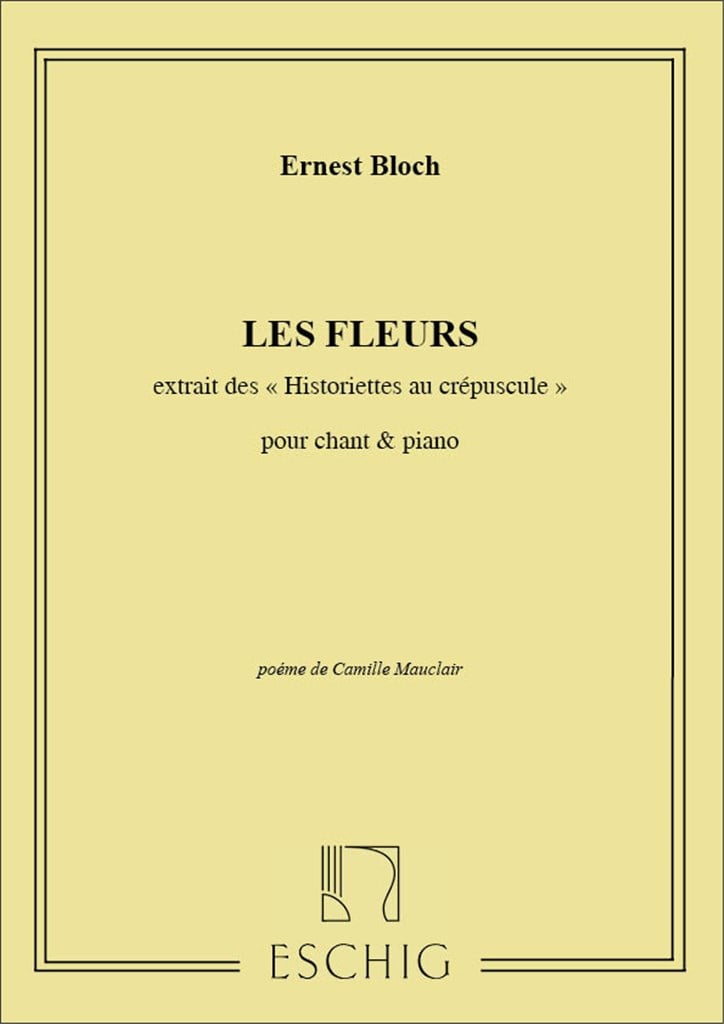 Historiettes au crepuscule - Les Fleurs Cht-Piano